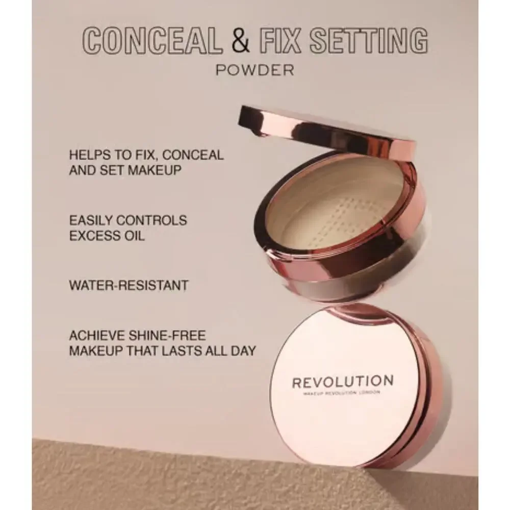 Makeup Revolution Conceal & Fix Loose Setting Powder Light Yellow 0.45oz
